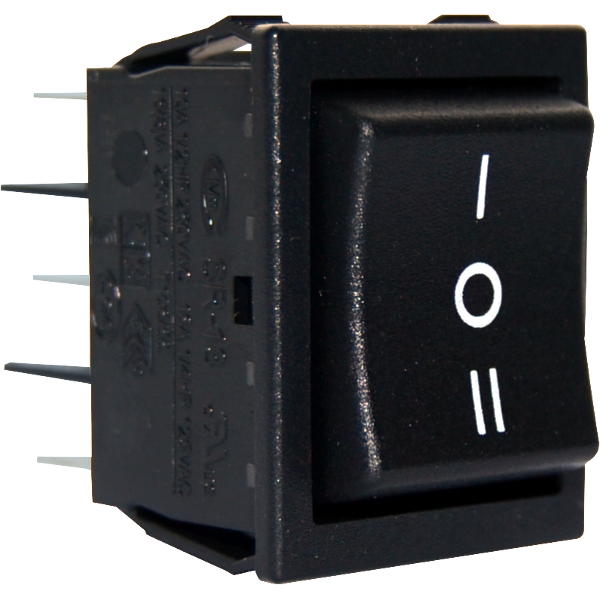 Клавишный выключатель SR13C2 Black (003005004)